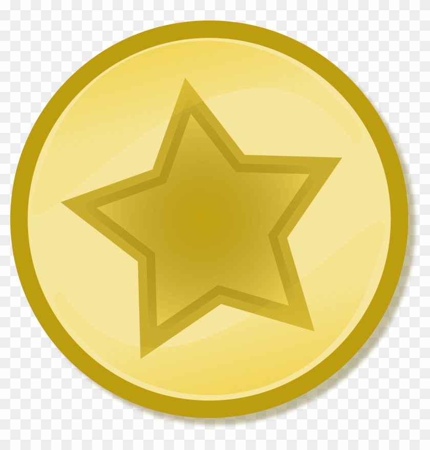 Yellow Circled Star Free Vector - Star Icon Png Small #348759