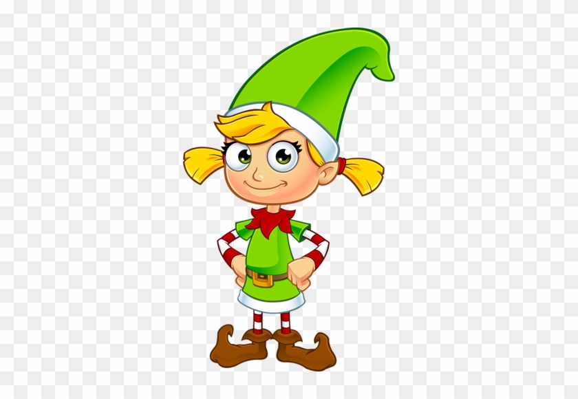 Duendes, Nuevas Ideas, Decoracion Navidad, Puertas, - Girl Elf Cartoon #348854