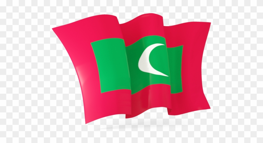 Illustration Of Flag Of Maldives - Maldives Flag Gif Png #348858