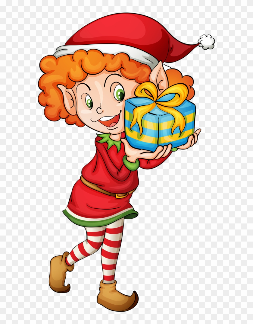 22 - Christmas Elves Clipart Png #348887