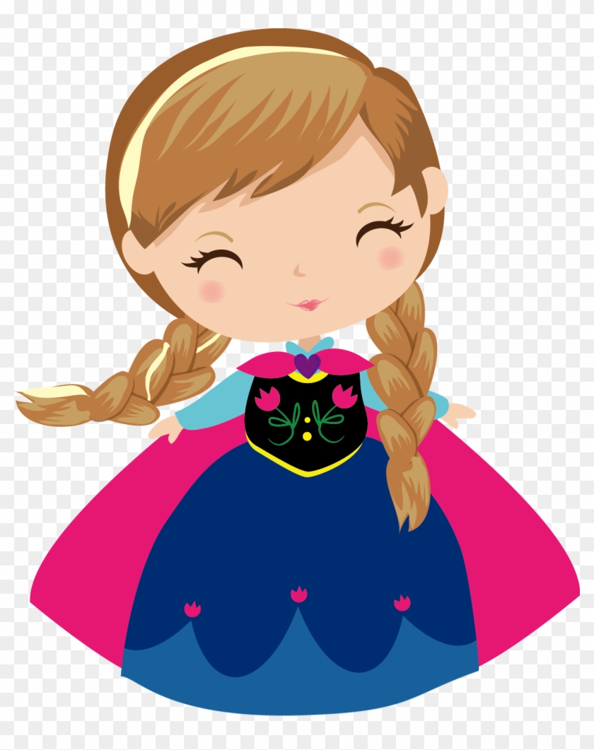 Personagem 2 - Anna Frozen Clipart #348907