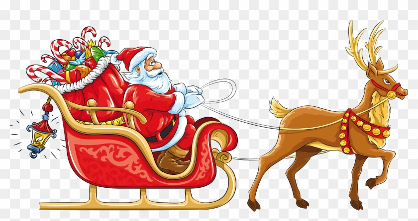 Hace Algunas Varias Décadas, Cuando Éramos Chicos, - Santa Claus With Sleigh #348950