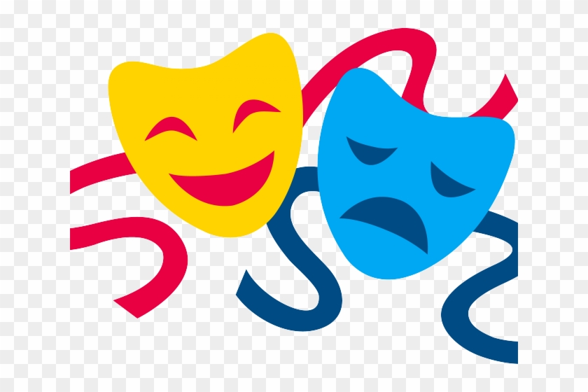 Theatre Clipart Dramatization - Theatre Masks Clip Art #349137