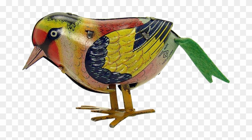 Pre War Tin Pecking Bird Wind Up Toy - Wind-up Toy #349179