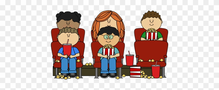 Movie Night Kids Theater Clip Art - Cartoon #349254