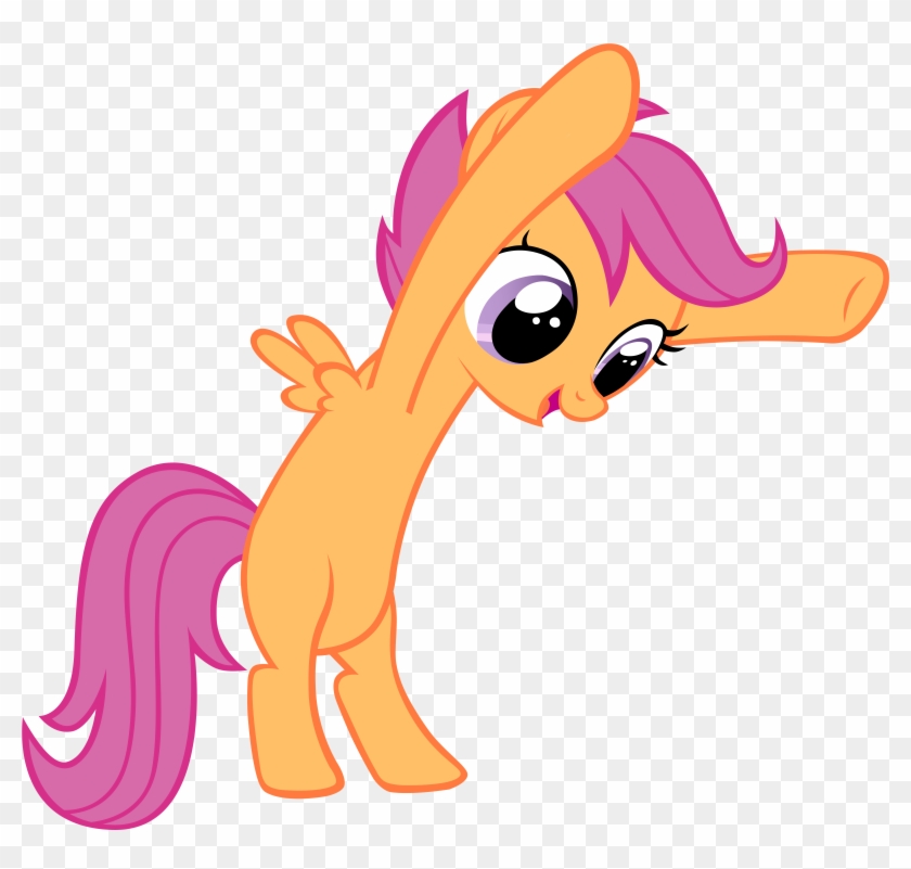 And Light Raspberry For The Hair - My Little Pony Giant Scootaloo #349378