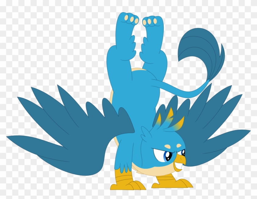 Porygon2z, Gallus, Griffon, Grin, Handstand, Safe, - Illustration #349421