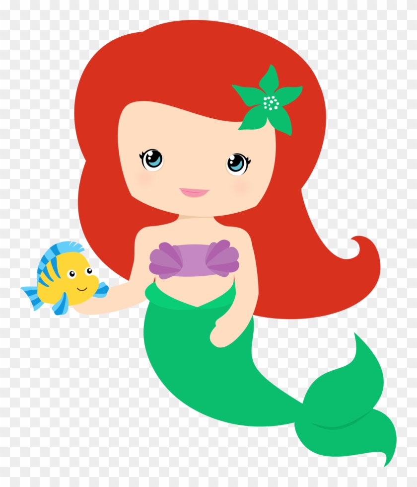 Clip Art - Little Mermaid Baby Png #349492