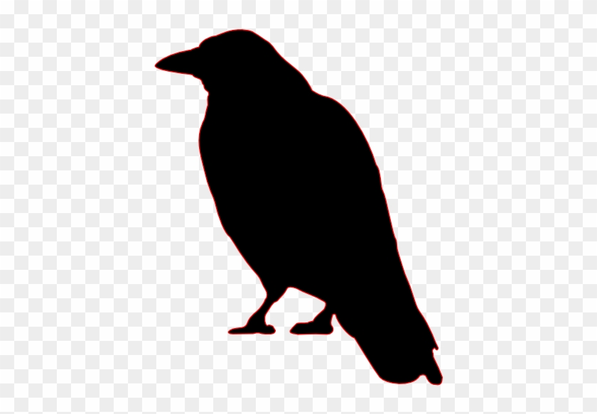 Bird Common Raven Crow Silhouette Clip Art - Bird Common Raven Crow Silhouette Clip Art #349521