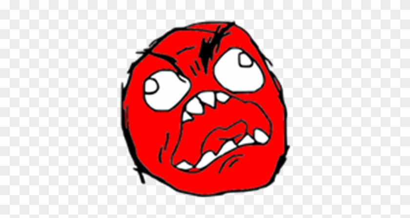 Red Rage Face - Red Rage Face Png #349560