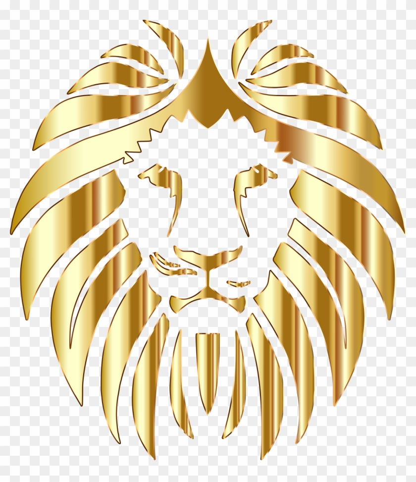 Lion Background Cliparts - Golden Lion Logo Png #349679