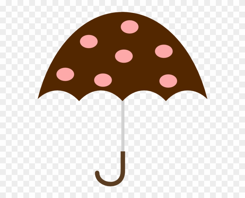 Polka Dot Umbrella Clip Art At Clker - Umbrella Clip Art #349682