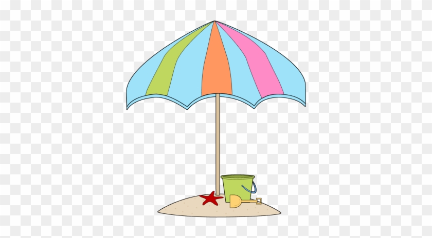 Unique Beach Umbrella Cartoon Summer Sand Clip Art - Sand Toy Clipart #349683