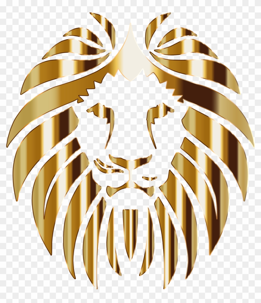 Lion 3 No Background - Gold Lion Logo Design #349715