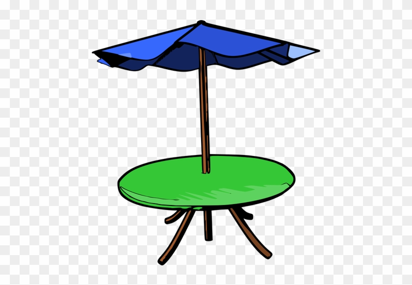 Pool Umbrella Cliparts - Patio Table Clipart #349700