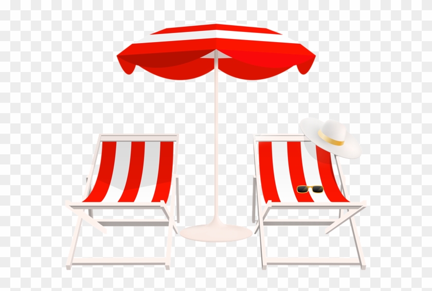 Beach Umbrella And Chairs Png Clip Art - Beach Umbrella And Chair Png #349702