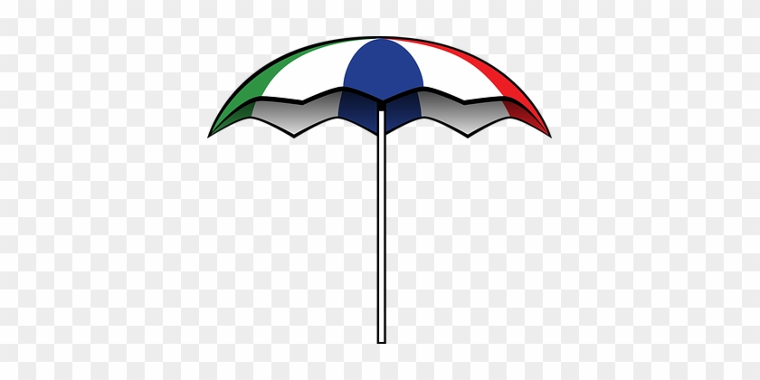 Sunshade Beach Gathering Party Rain Umbrel - Big Umbrella Clip Art #349841
