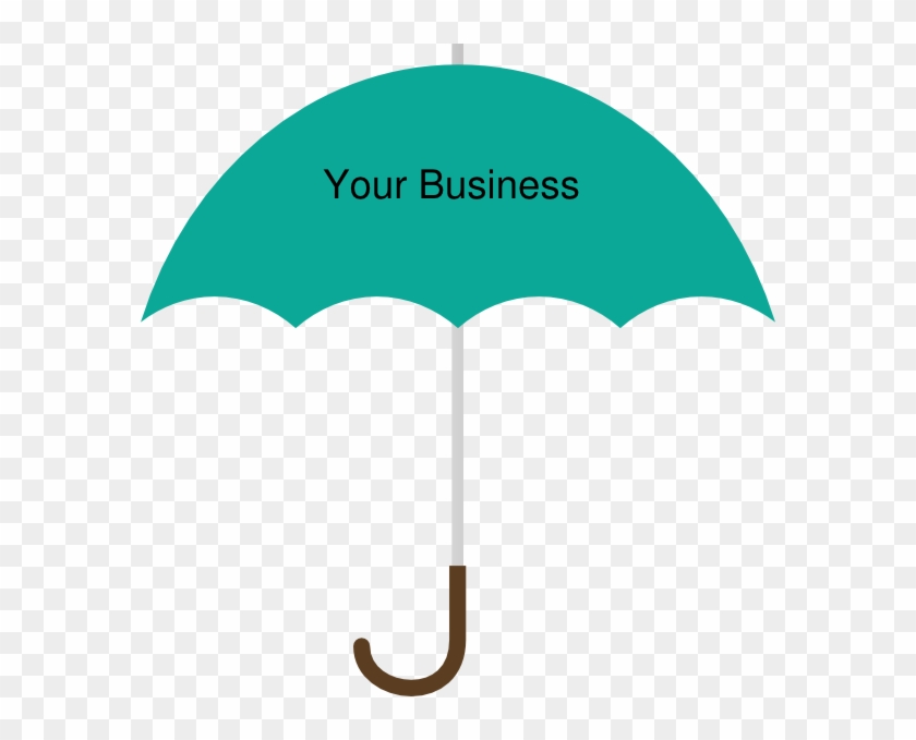 Turquoise Umbrella Clip Art At Clker - Teal Umbrella Clipart #349987