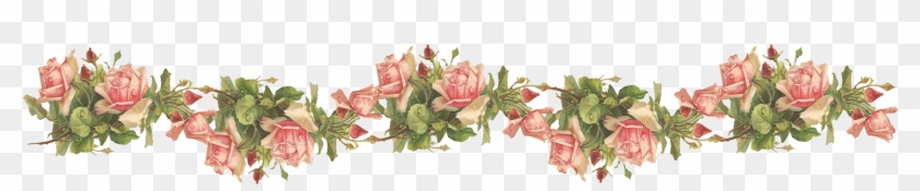 Catherine Klein Pink Roses Digital Elements Wings Of - Transparent Background Roses Border #349997