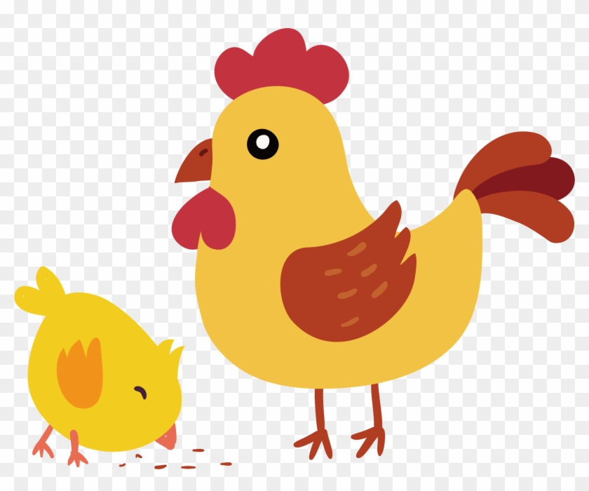 Yellow-hair Chicken Little Yellow Chicken Euclidean - Cute Chicken Vector #350014