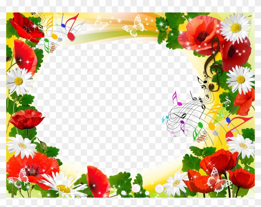 Flower Frame Transpa Images Png Arts - Birthday Wishes For Husband #350064