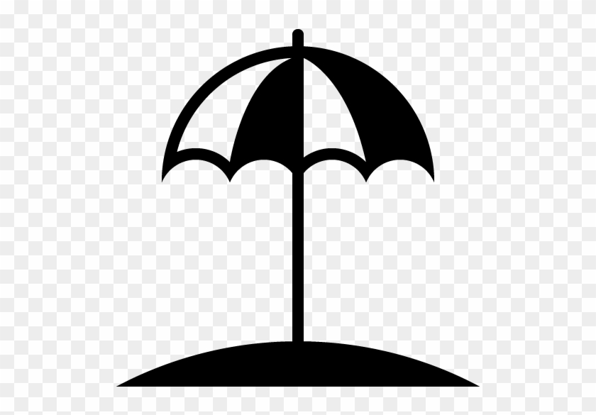 Beach Umbrella 2 Icons - Beach Umbrella Icon Vector #350097