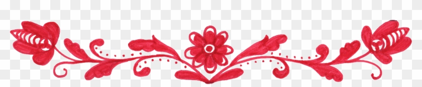 Free Download - Red Flower Border Design #350124