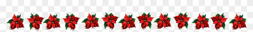 Chrismas Flower Border Clip Art - Floral Design #350143