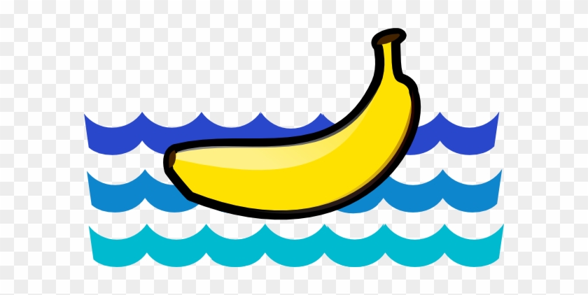 The Banana Floats Clip Art At Clker - Wave Border Clip Art #350236
