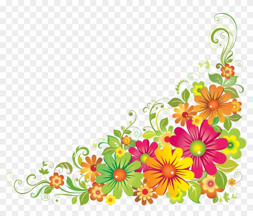 Download Flower Psd Via - Flower Border Clipart - Free Transparent ...