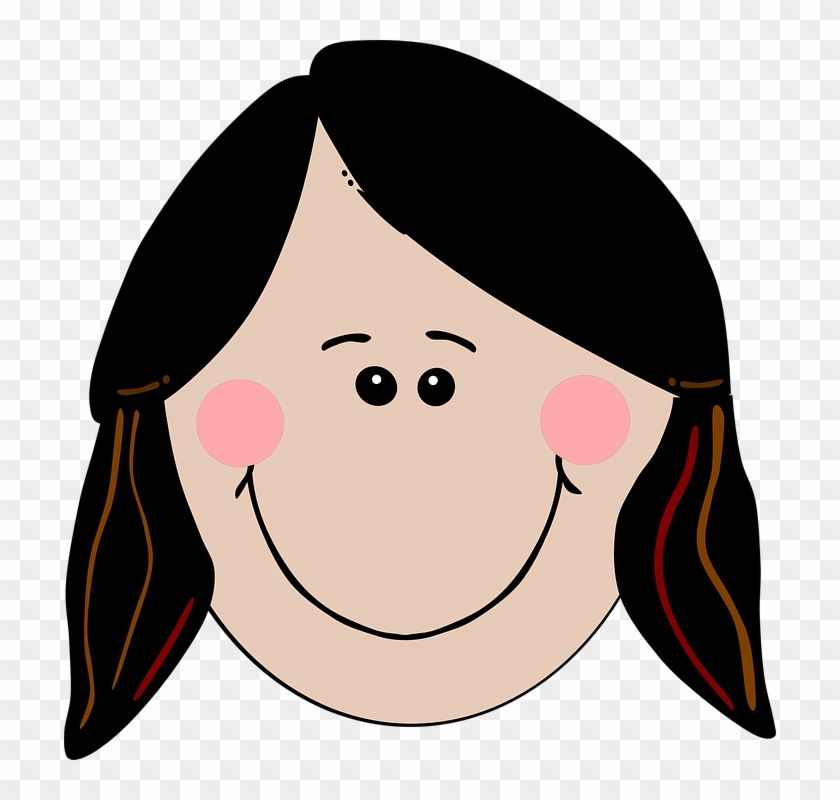 Smiling Faces Clipart 17, - Girl Smiling Clip Art #350411