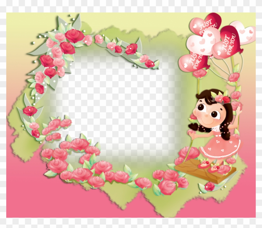 Imagens,templates,frames E Molduras Png E Psd Para - Happy Children's Day With Flowers #350482