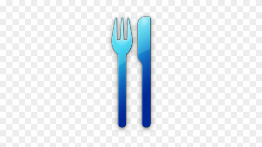 Knife Clipart Blue - Blue Knife And Fork #350502