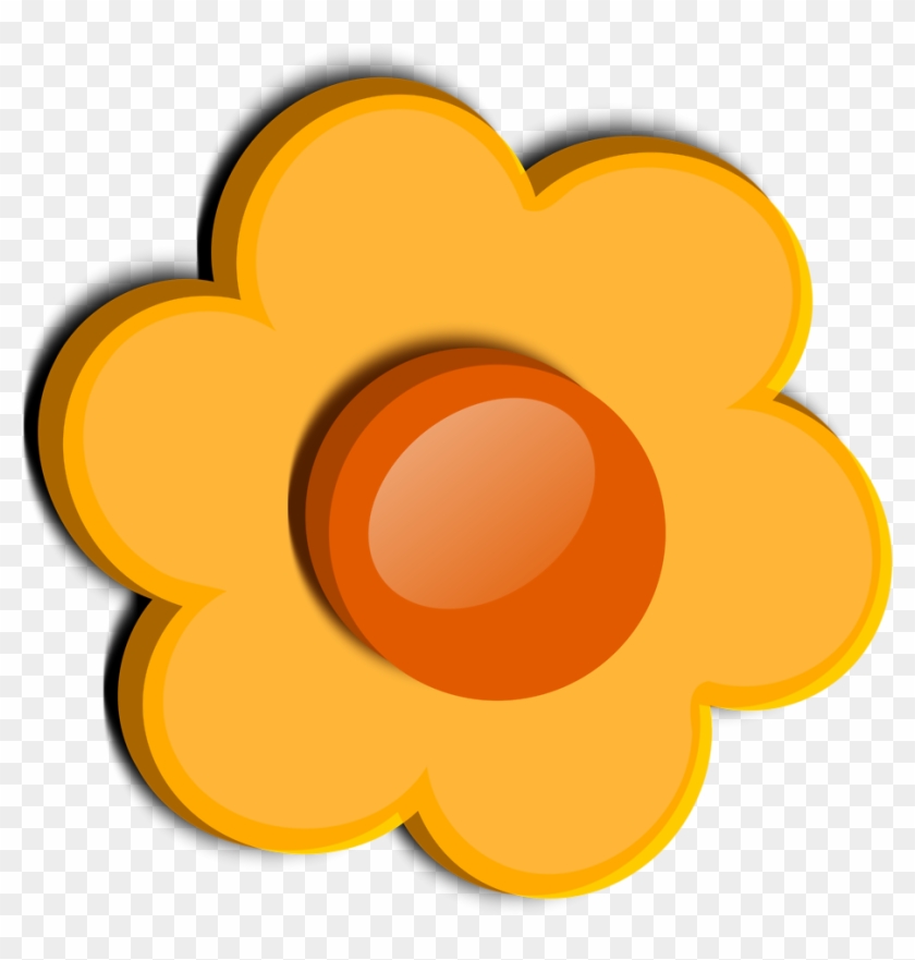 Orange Flower Clipart 7, Buy Clip Art - Vector Graphics #350557