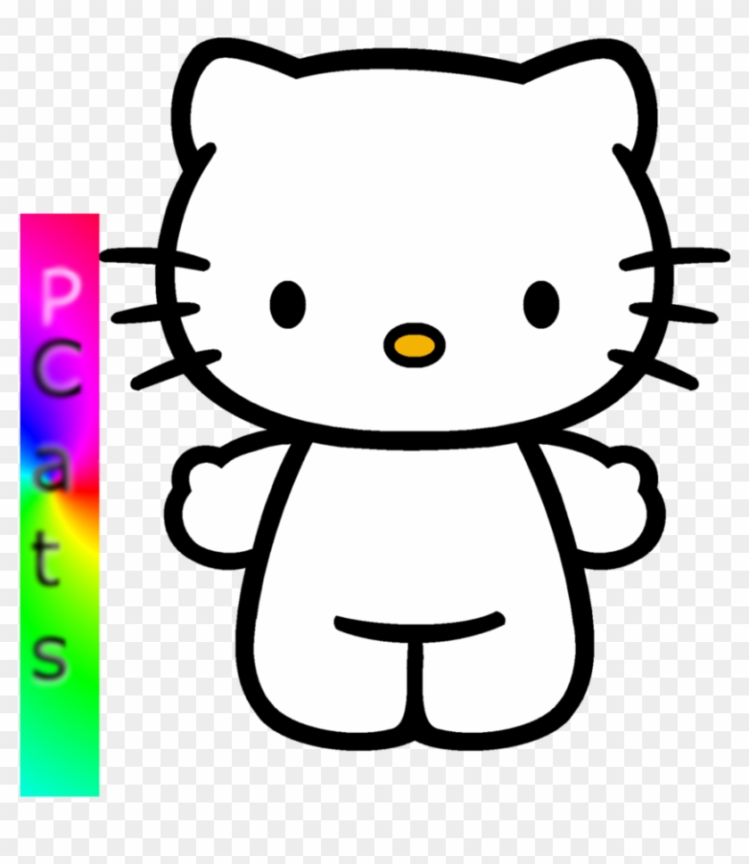 Free Anime Body Template - Hello Kitty Clipart Png #350567