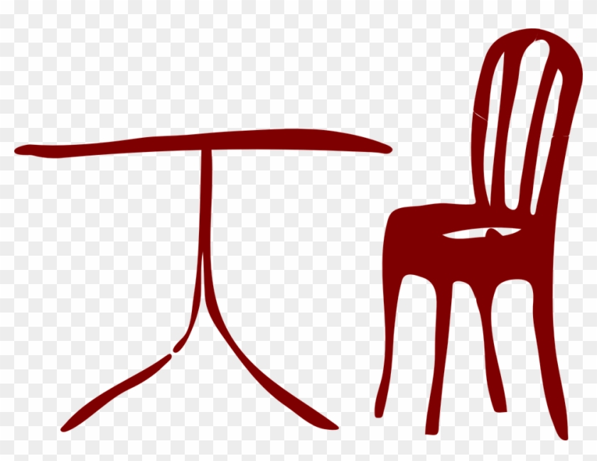 Chair Clipart Vector - Clip Art Table And Chair #350579