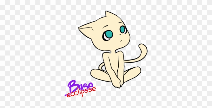 Unisex Neko Base By Ecclipsse - Base Anime Chibi Neko #350621