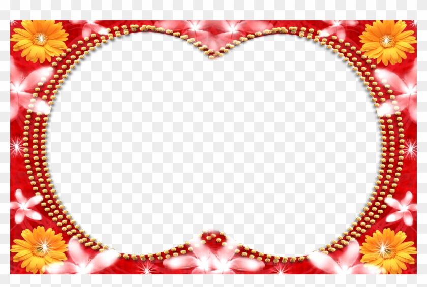 Love Frame Transparent - Flower Love Frame Png #350636