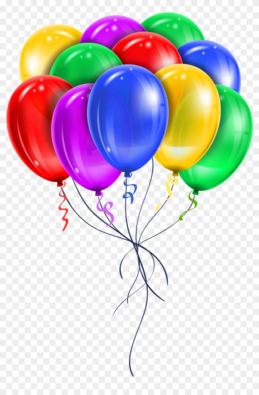 Transparent Multi Color Balloons Png Picture Clipart - Balloons Png #350722