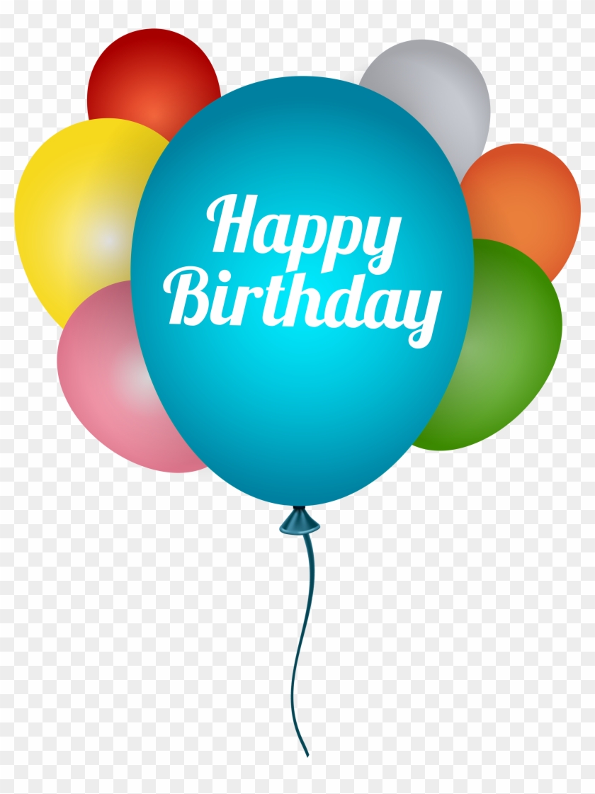 Happy Birthday Balloons Transparent Png Clip Art Image - Happy Birthday Balloons Transparent #350741