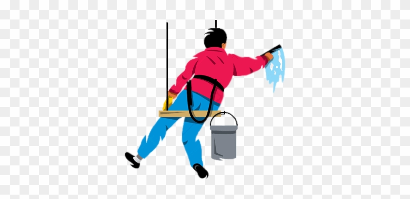 Janitorial Service In Sri Lanka - Window Cleaner Illustration #350751