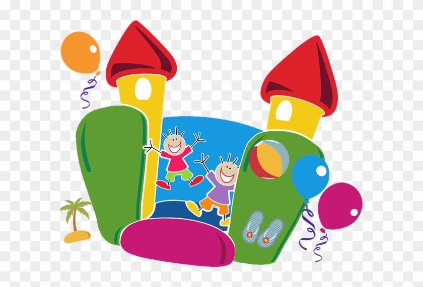 Bounce House Clipart - Community Fun Day Poster #350836