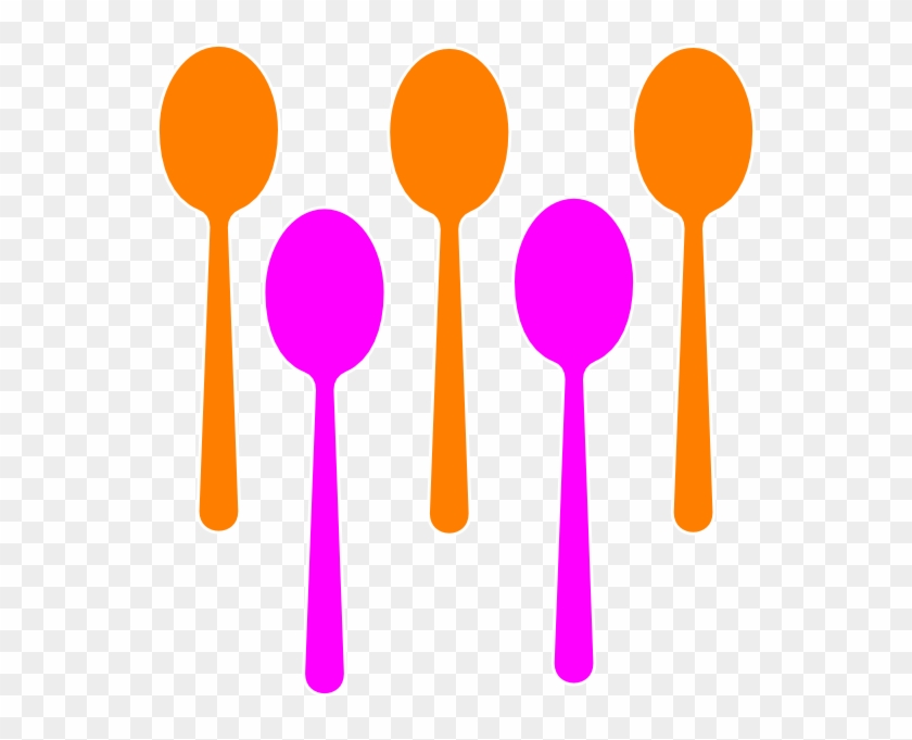 Colorful Spoon Clip Art #350846