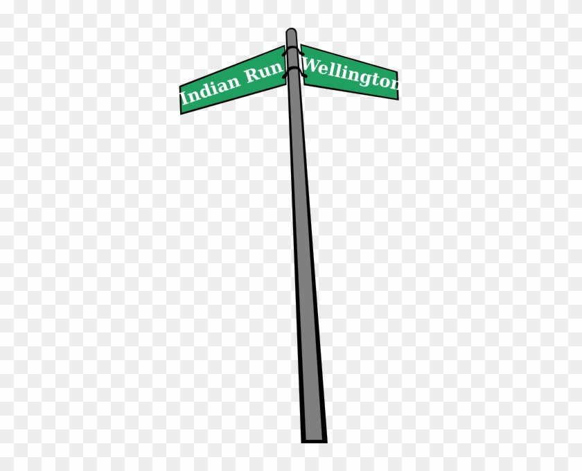 Block Party Indian Run2 Clip Art At Clker - Draw A Street Sign #350871