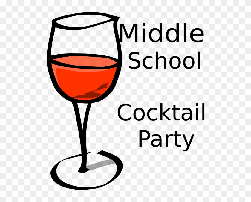 Ms Cocktail Party Clip Art - Wine Glass Clipart #350927