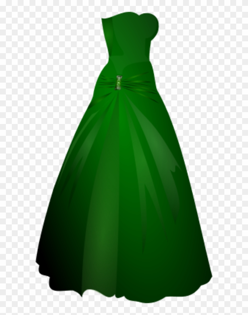 Vector Clip Art - Green Dress Clip Art #350939