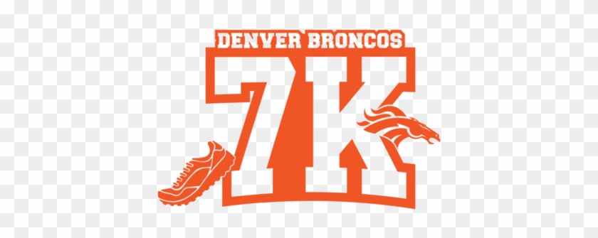 7k Logo Orange - Denver Broncos Drawstring Bag - White/one Size #350963