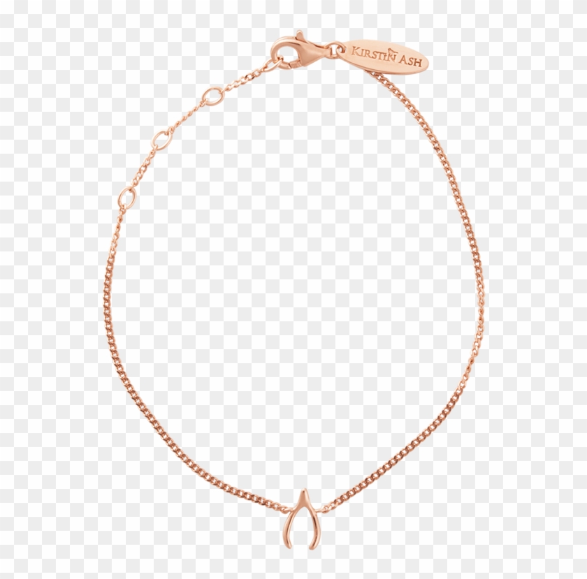 Wishbone Charm Bracelet Product Image - Gold #351033
