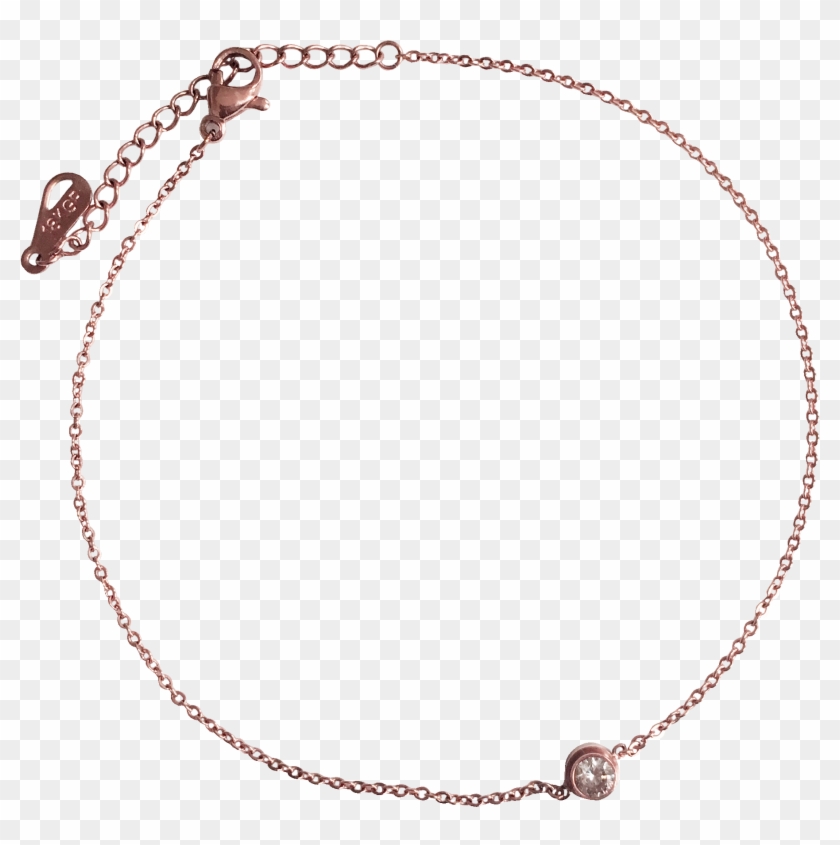 Bezel - Rose Gold - Necklace #351111