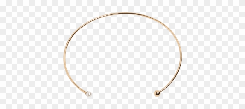 Asymmetric Pearl Collar Yellow Gold Vermeil 14k Yellow - Body Jewelry #351177